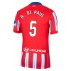 Maillot de Supporter Atlético Madrid R. De Paul 5 Domicile 2024-25 Pour Enfant